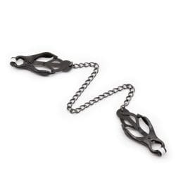 OHMAMA FETISH - JAPANESE NIPPLE Clamps WITH BLACK CHAIN 2